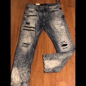 Men’s Ripped Bleached Jeans